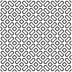Fototapeta premium Abstract seamless monochrome pattern on white background for coloring. Design for banner, card, invitation, postcard, textile, fabric, wrapping paper, coloring book.