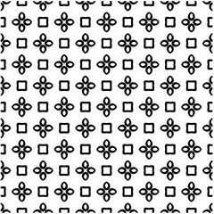 Abstract seamless monochrome pattern on white background for coloring. Design for banner, card, invitation, postcard, textile, fabric, wrapping paper, coloring book.