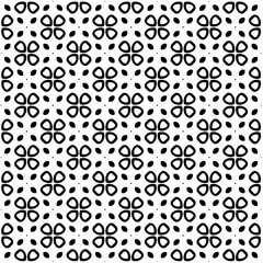 Fototapeta na wymiar Abstract seamless monochrome pattern on white background for coloring. Design for banner, card, invitation, postcard, textile, fabric, wrapping paper, coloring book.