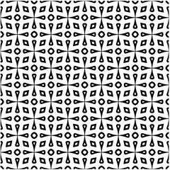 Abstract seamless monochrome pattern on white background for coloring. Design for banner, card, invitation, postcard, textile, fabric, wrapping paper, coloring book.