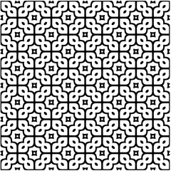 Abstract seamless monochrome pattern on white background for coloring. Design for banner, card, invitation, postcard, textile, fabric, wrapping paper, coloring book.