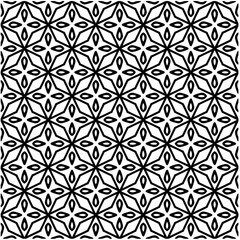 Abstract seamless monochrome pattern on white background for coloring. Design for banner, card, invitation, postcard, textile, fabric, wrapping paper, coloring book.