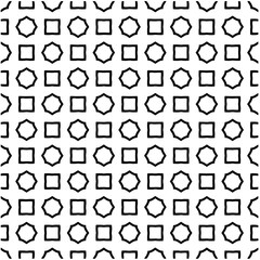 Abstract seamless monochrome pattern on white background for coloring. Design for banner, card, invitation, postcard, textile, fabric, wrapping paper, coloring book.