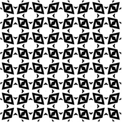 Abstract seamless monochrome pattern on white background for coloring. Design for banner, card, invitation, postcard, textile, fabric, wrapping paper, coloring book.