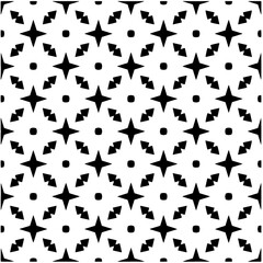 Fototapeta premium Abstract seamless monochrome pattern on white background for coloring. Design for banner, card, invitation, postcard, textile, fabric, wrapping paper, coloring book.