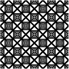 Abstract seamless monochrome pattern on white background for coloring. Design for banner, card, invitation, postcard, textile, fabric, wrapping paper, coloring book.