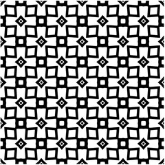 Abstract seamless monochrome pattern on white background for coloring. Design for banner, card, invitation, postcard, textile, fabric, wrapping paper, coloring book.