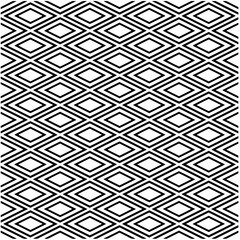 Abstract seamless monochrome pattern on white background for coloring. Design for banner, card, invitation, postcard, textile, fabric, wrapping paper, coloring book.