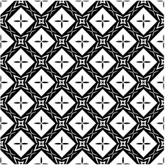 Abstract seamless monochrome pattern on white background for coloring. Design for banner, card, invitation, postcard, textile, fabric, wrapping paper, coloring book.