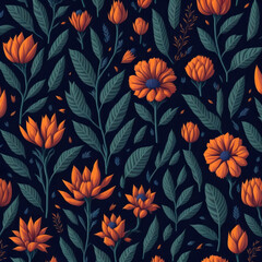 flower pattern, created by artificial inteligencie