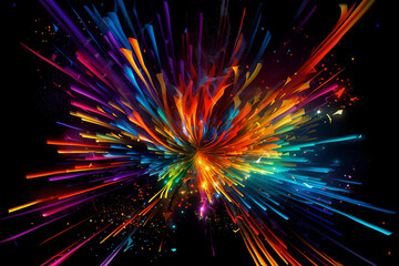 colorful burst light background
Generative AI illustration