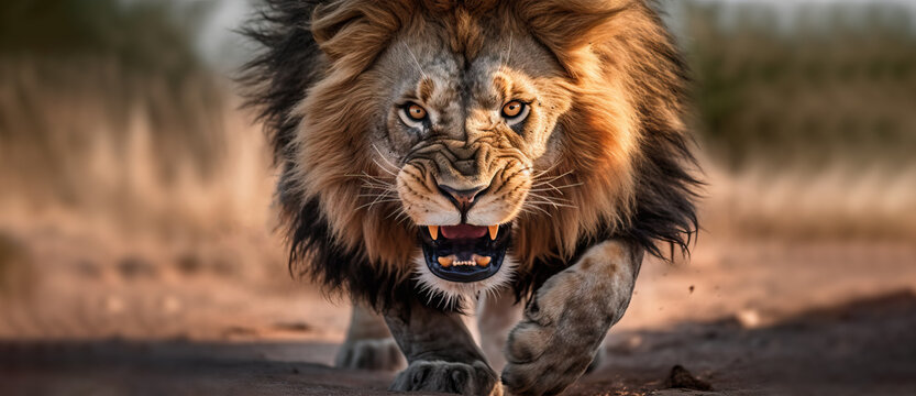 Male Lion, Conqueror and Protector. Understanding the Dual Nature of the Aggressive Lion in Biblical Texts.  Generative AI. 