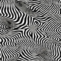 A black and white image of a zebra. Generative AI seamless background.