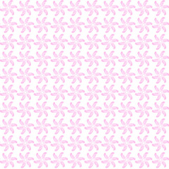 Seamless pattern with light pink ornate shapes.