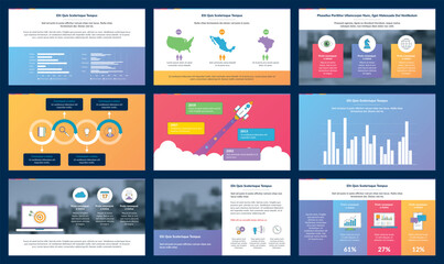 Fototapeta na wymiar Powerpoint presentation template. Elements of infographics for presentations templates.