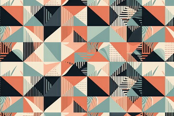 Seamless pattern, Abstract geometric