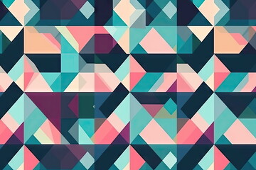 Fototapeta premium Seamless pattern, Abstract geometric
