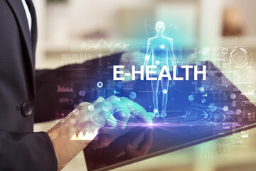 Electronic medical record, tech concept