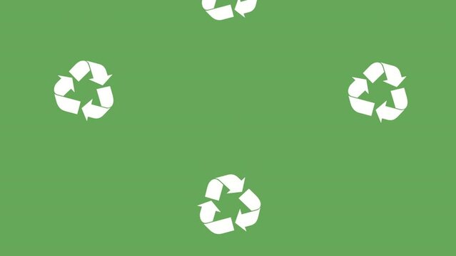 recycle arrows symbols pattern animation