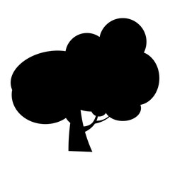 Tree Silhouette Illustration Set Collection