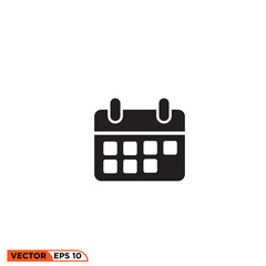 Icon vector graphic of calendar