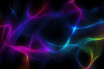 Obraz premium abstract background with glowing lines