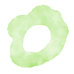 Pastel green Watercolor Abstract Shapes 