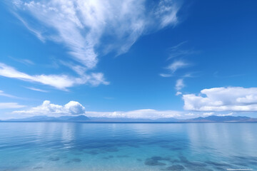 Fototapeta premium blue sky, clear sky, daylight, energetic, white, sunny, 