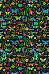 Beautiful Butterfly Pattern With AI-Generated 