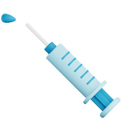 Injection 3d render illustration