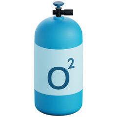 Oxygen Tube 3d render illustration