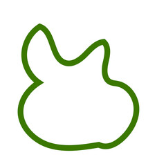 Green Abstract Shapes Outline 