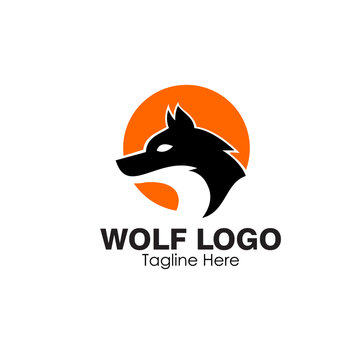 wolf logo design concept vector illustration
