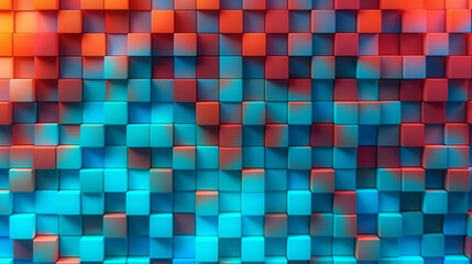 Fototapeta premium Generative AI, a grid pattern for a structured and organized website design