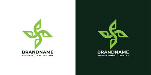 Letter S Flower Logo, suitable for any business related to Nature, Flowers and letter S