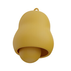 old bell notification 3d render