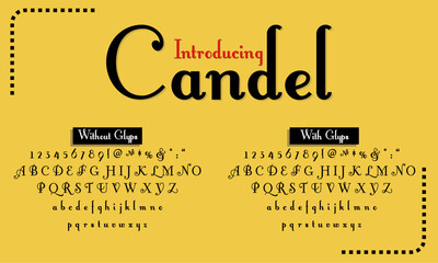 A bold modern Font with a set of ligatures, An elegant sans serif typeface with big alternate characters set, it's perfect for logotypes, wedding invitations, short phrases, Logotype other use.