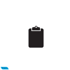 Icon vector graphic of clipboard check list
