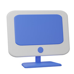 simple monitor illustration 3d render