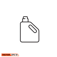 Icon vector graphic of bottle line style , soap