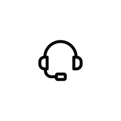 headphones icon. customer support icon