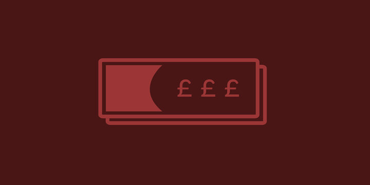 Pound Icon -Red