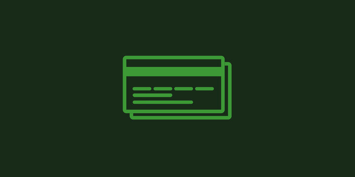 Credit card Icon - Green