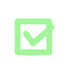 green check mark icon, green check box icon, green tick icon