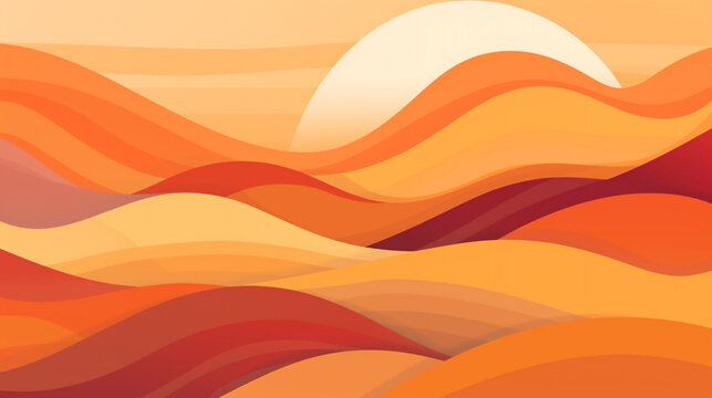 Generative AI, a warm color palette for a cozy and inviting website