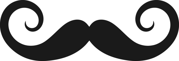 Mustache icon. Simple illustration of italy mustache vector icon