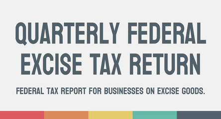Obraz premium Form 720 Quarterly Federal Excise Tax Return - Tax form for excise taxes
