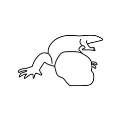 Gila Monster icon in outline mode. Top choice of animal vector illustration in trendy style. Editable graphic resources for many purposes.