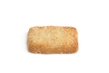 Danish butter cookie isolated on white background