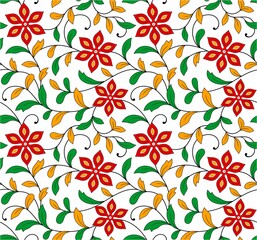 colorful seamless floral pattern design. 